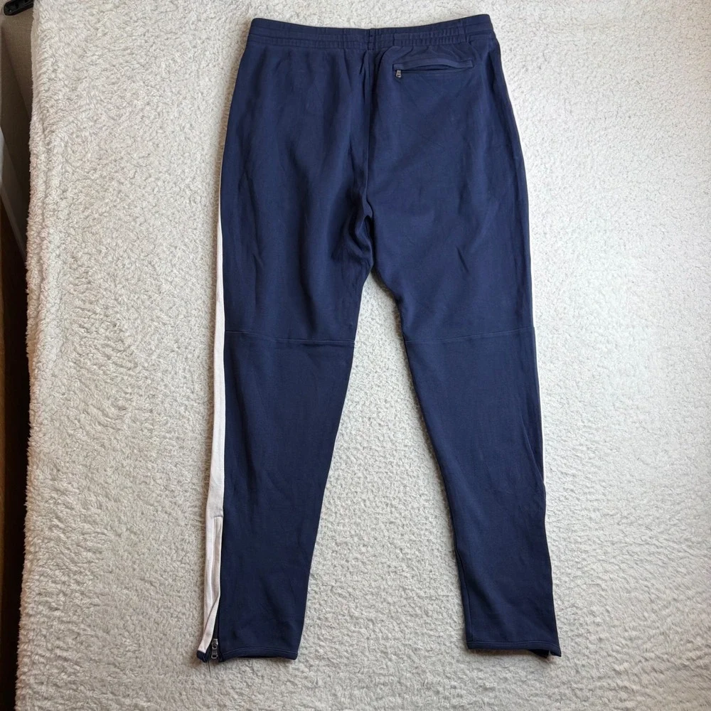 Polo Ralph Lauren Navy Blue White Stripe Track Pants Joggers Mens Medium